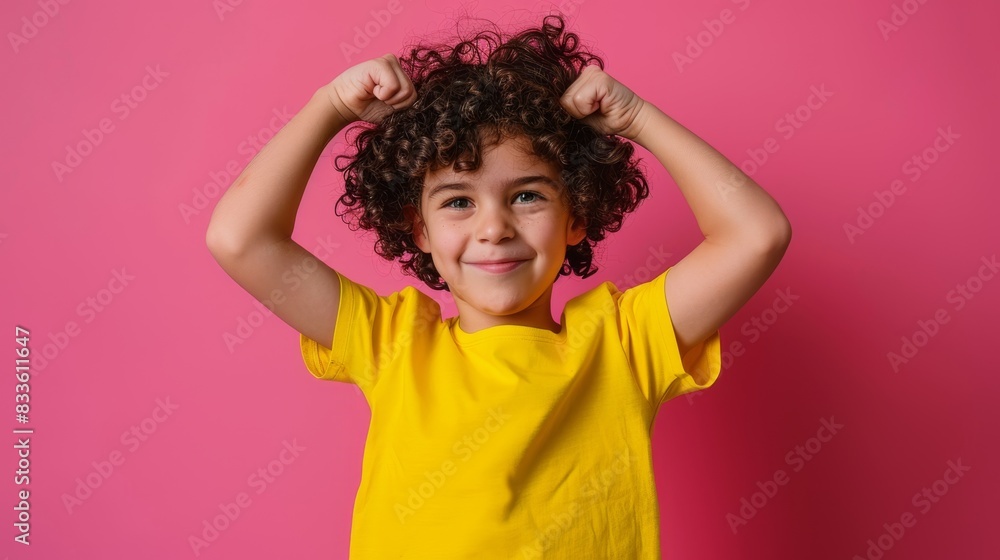 The smiling strong boy The smiling strong boy