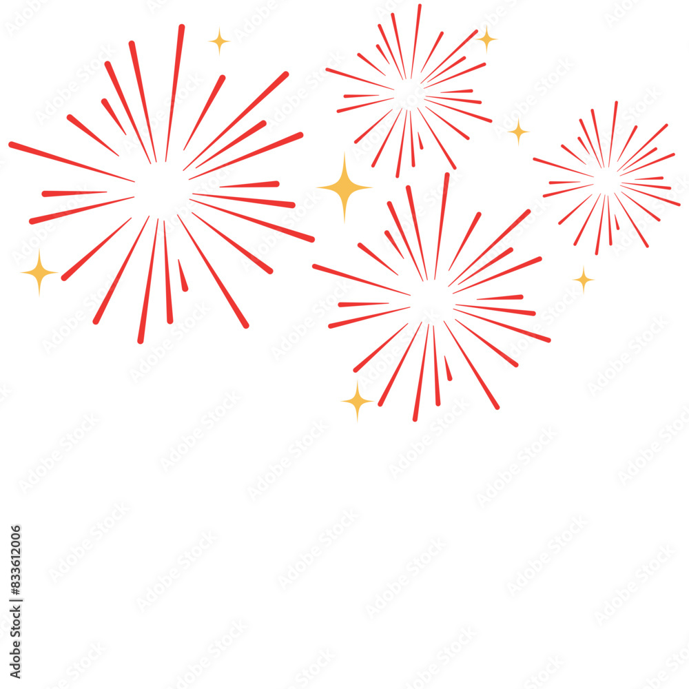 Decorative fireworks celebrate the Chinatown festival Decorative fireworks celebrate the Chinatown festival