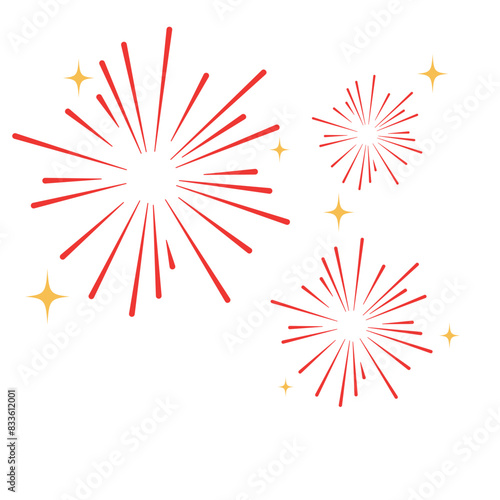 Decorative fireworks celebrate the Chinatown festival