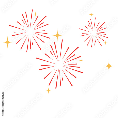Decorative fireworks celebrate the Chinatown festival