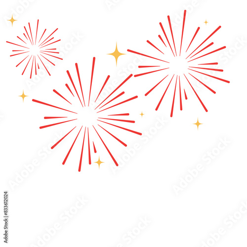 Decorative fireworks celebrate the Chinatown festival