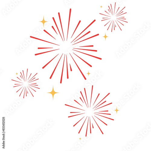 Decorative fireworks celebrate the Chinatown festival