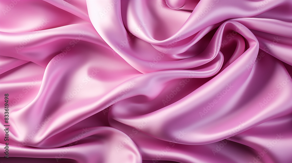 Obraz premium Delicate Patterns: A Close Up of Pink Fabric