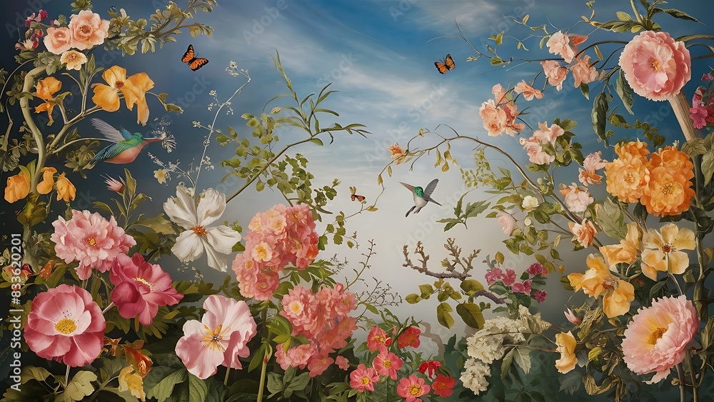 hummingbirds and flowers wallpaper hummingbirds and flowers wallpaper