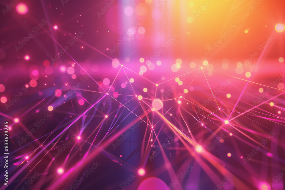 A beautiful Abstract digital technology background with network colorful connection lines. A beautiful Abstract digital technology background with network colorful connection lines.