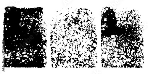 Vector set of grunge watercolor broad strokes