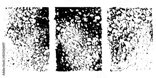 Vector set of grunge watercolor broad strokes