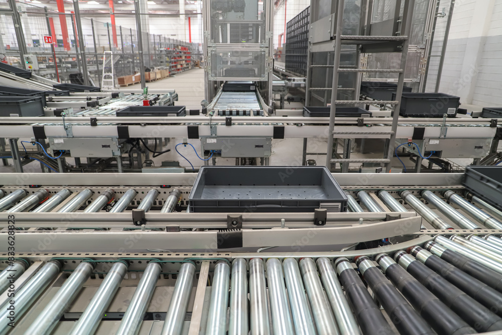 Fototapeta premium industrial conveyor belt