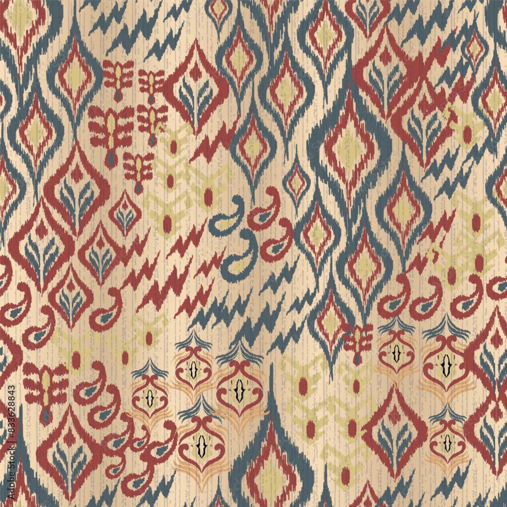 abstract seamless motif fabric patterns, abstract ikat, carpet, fabric, batik
abstract seamless motif fabric patterns, abstract ikat, carpet, fabric, batik