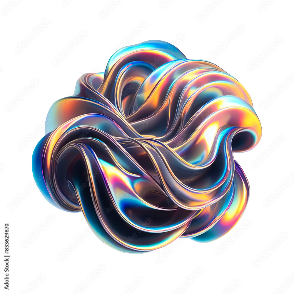 3d fluid abstract metallic holographic colored shape png cutout transparent background 3d fluid abstract metallic holographic colored shape png cutout transparent background