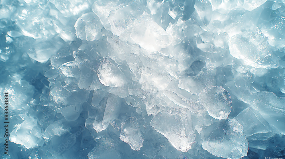 Crystallized Ice Formations in Winter Close-up Crystallized Ice Formations in Winter Close-up
