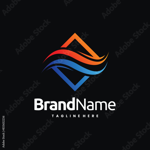 vector hvac logo design template