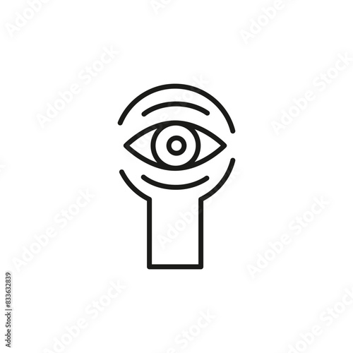Spying icon. Simple spying icon for social media, app, and web design. Vector illustration.