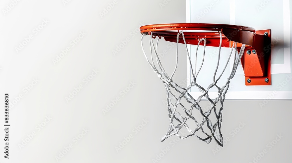 basketball hoop in white background basketball hoop in white background