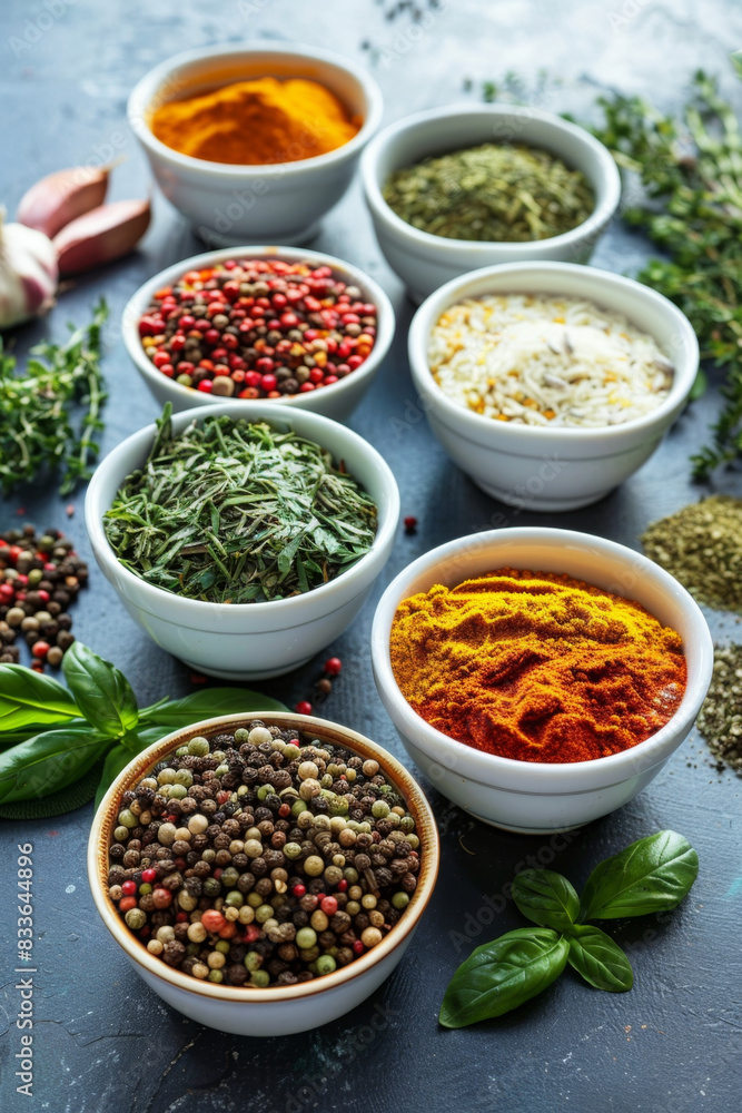 Fresh herbs and spices, high-fiber, vitamin-rich essentials for nutritious meals. Fresh herbs and spices, high-fiber, vitamin-rich essentials for nutritious meals.