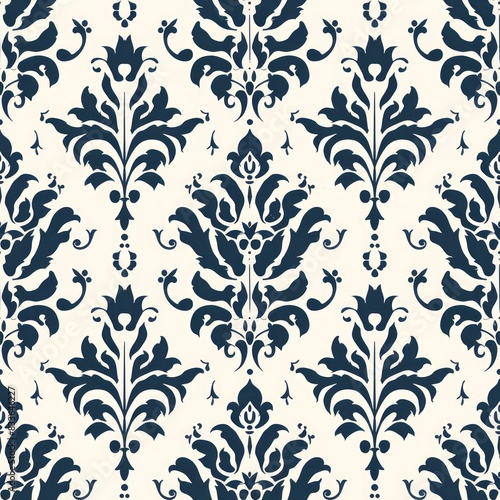seamless repeating pattern vintage damask pattern minimal design boho  