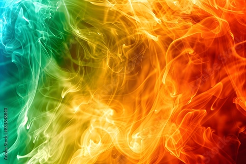 Colorful Abstract Smoke Waves Gradient Background