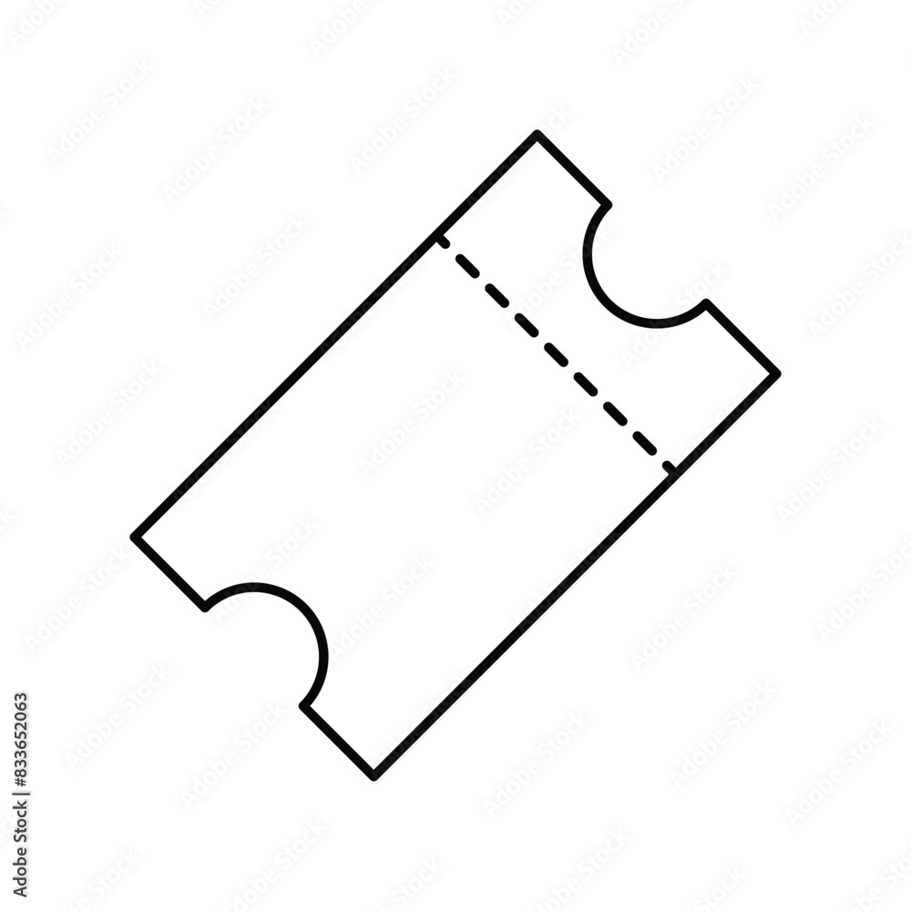 ticket icon isolated on white background ticket icon isolated on white background