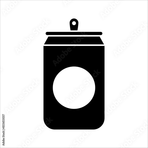 energy drink can icon set. aluminum soda can line art vector icon for apps and websites on white background.