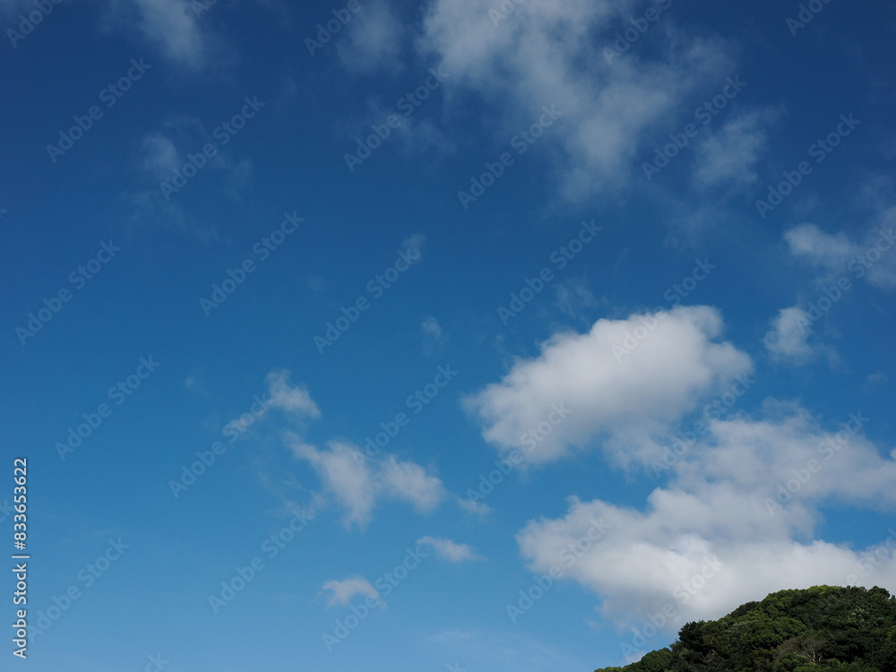 Obraz premium 秋空 9月 September 青空