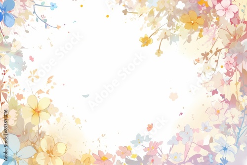 floral background with space