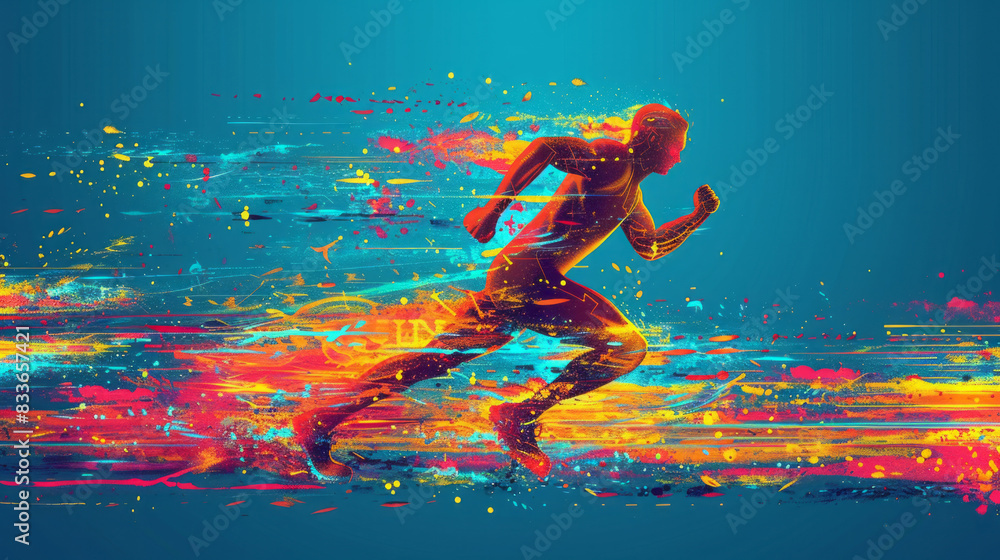Dynamic Runner in Motion Dynamic Runner in Motion