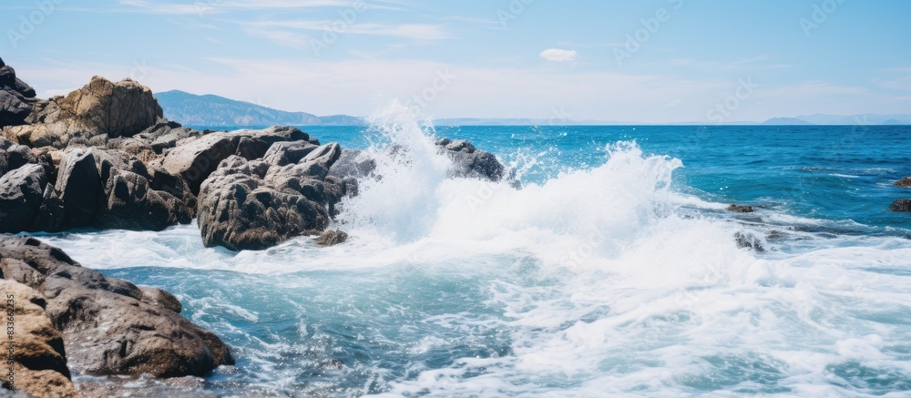 sea waves. Creative banner. Copyspace image sea waves. Creative banner. Copyspace image