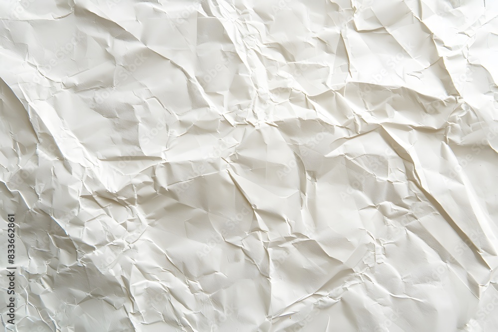 Crumpled White Paper Texture Abstract Background Crumpled White Paper Texture Abstract Background