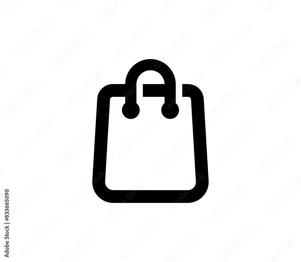 Bag icon. Shopping bag simple illustration. Bag icon. Shopping bag simple illustration.