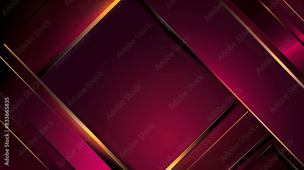 Overlapping Geometric Shapes in Vibrant Burgundy and Gold Tones Overlapping Geometric Shapes in Vibrant Burgundy and Gold Tones