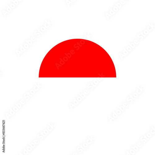 Round Indonesia flag emblem design element
