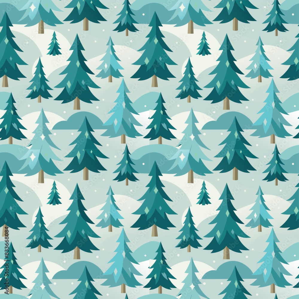 Fototapeta premium Scandinavian, Nordic, illustration, vector, editable, childish, cute, trendy, atmospheric, delicate, neat, minimalistic, romantic