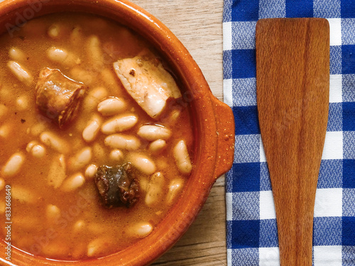 Typical dish of traditional asturian 