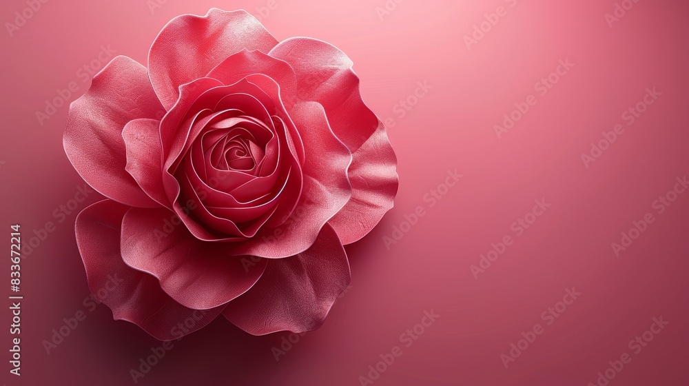 Pink rose on a pink background. Pink rose on a pink background.