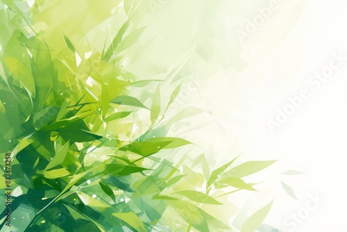 green leaves background