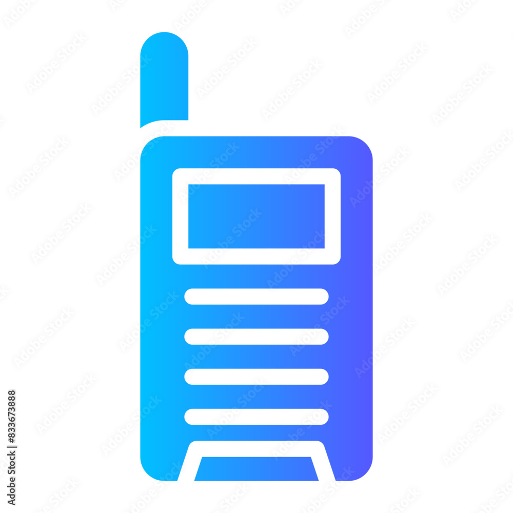 walkie talkie gradient icon