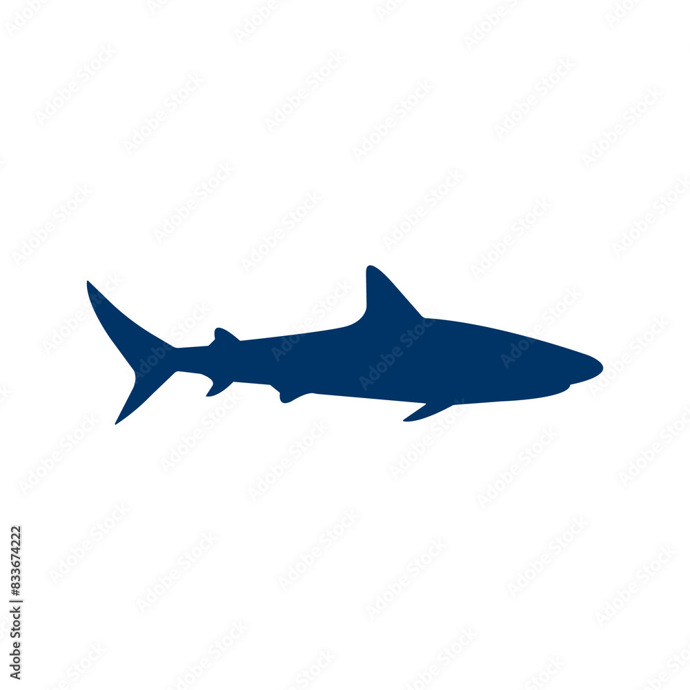 Png silhouette of a blue shark illustration Png silhouette of a blue shark illustration