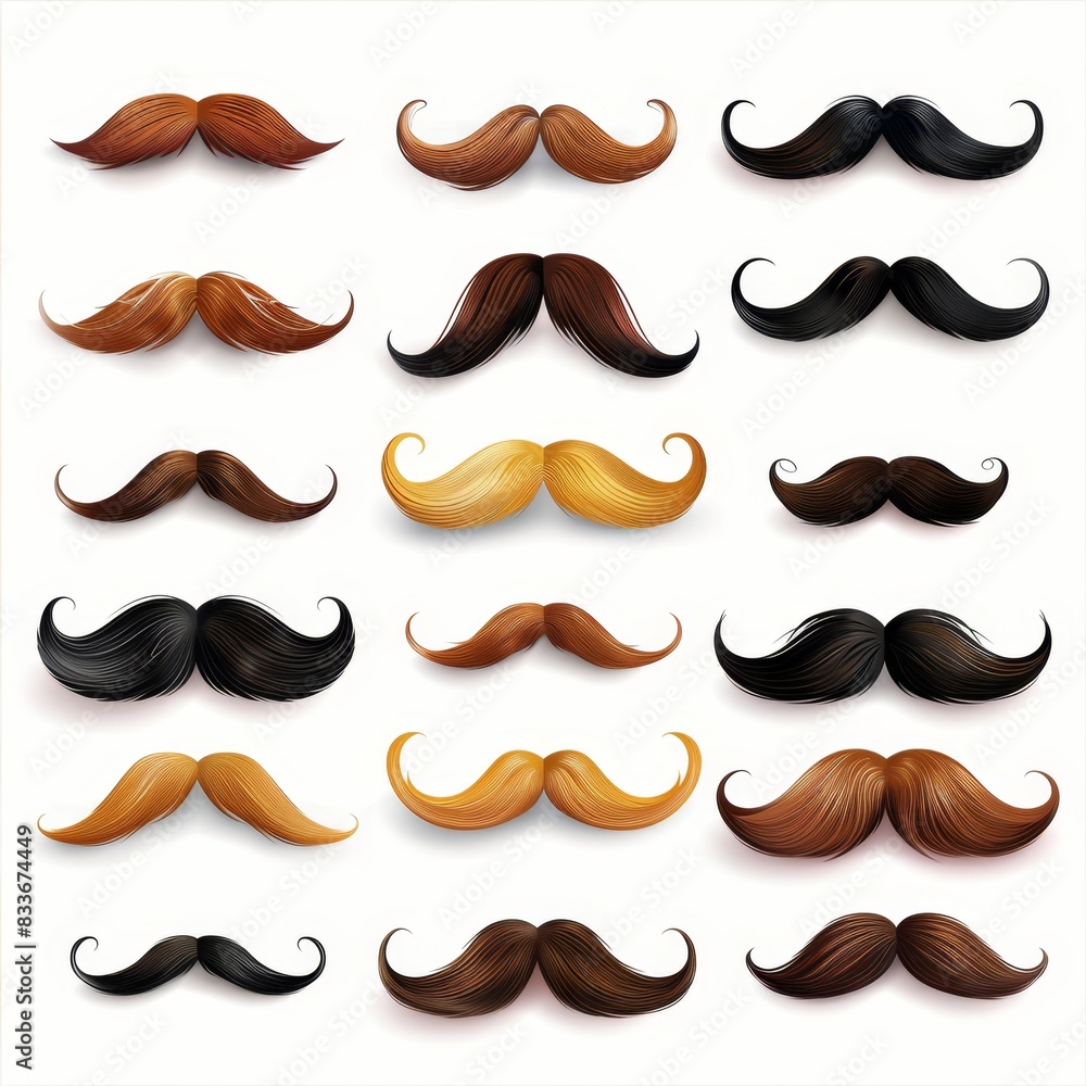 Mustaches icon, hipster sign, Fathers day symbol, barber logo, human whisker, vintage moustache emblem Mustaches icon, hipster sign, Fathers day symbol, barber logo, human whisker, vintage moustache emblem