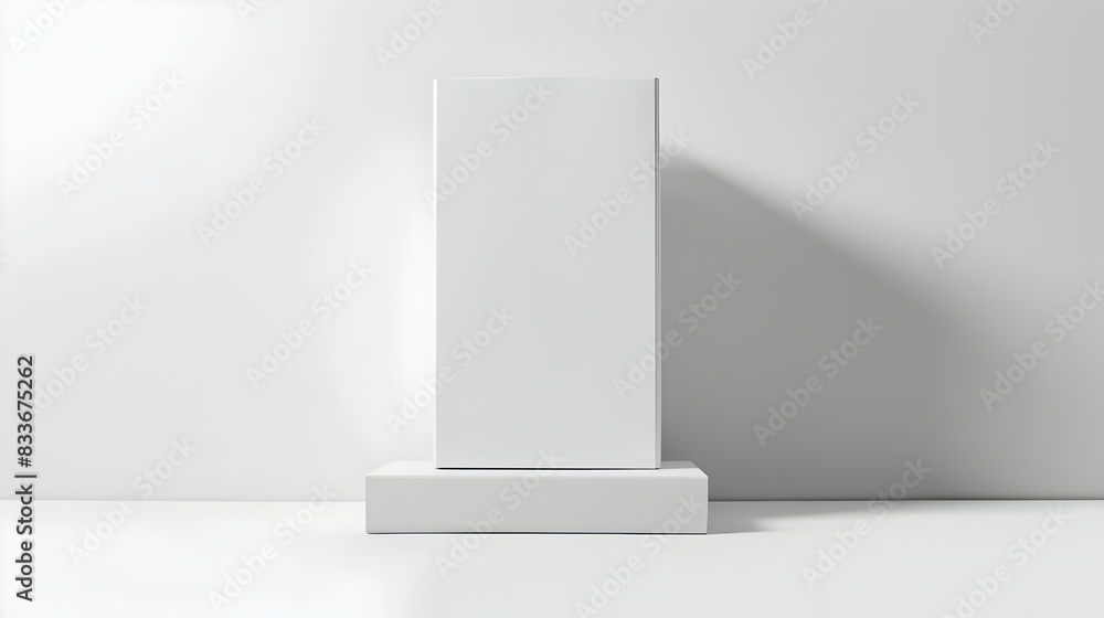 Minimalistic White Packaging Box Ready for Branding Design
