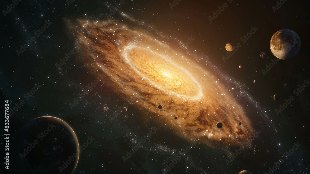 Obraz premium A spiral galaxy