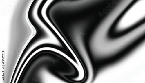 Liquid metallic texture. Wavy chrome metallic abstract background. Liquify shiny silver wave background.