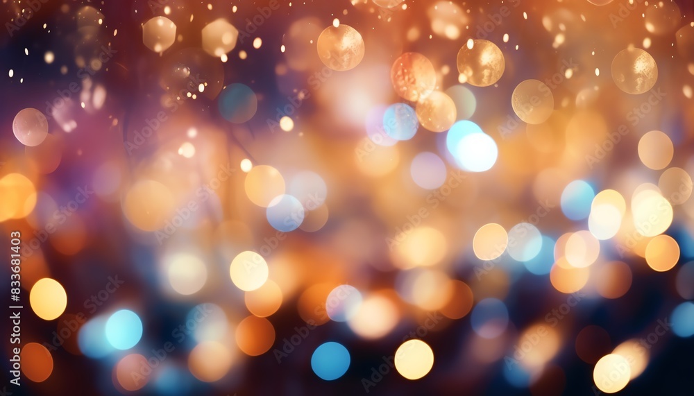 Abstract festive lights bokeh background in warm and cool tones, perfect for celebrations, holidays, and magical events. Abstract festive lights bokeh background in warm and cool tones, perfect for celebrations, holidays, and magical events.