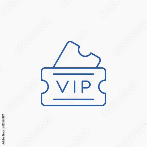vip ticket pass premium icon