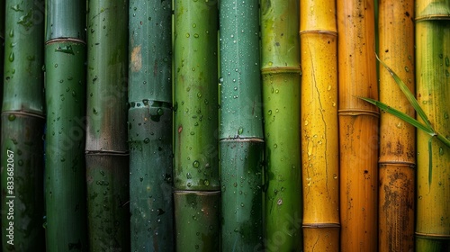 Abstract Bamboo Patterns  Close-up images of bamboo creating natural abstract patterns