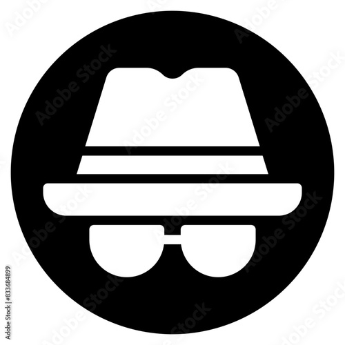 spy glyph icon