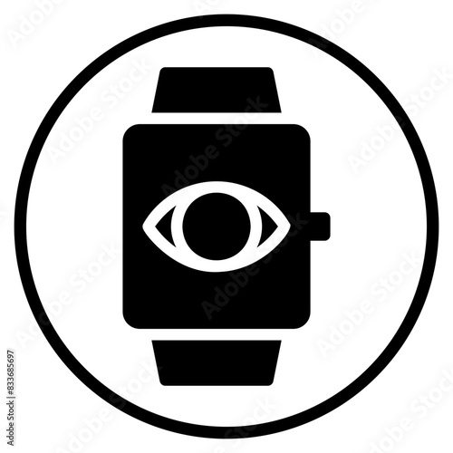 smartwatch glyph icon