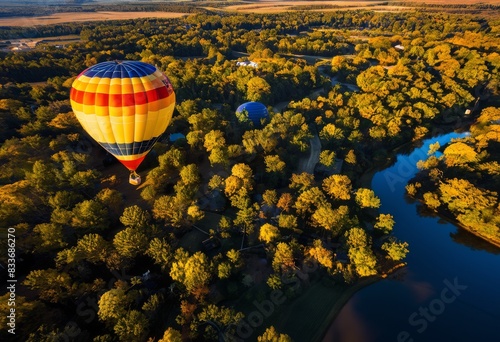 sunrise sunset hot air balloon capturing aerial views wide angle lens exposure compensation, adventure, sky, horizon, scenic, landscape, travel, journey, flight