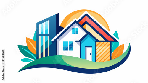 Exhibition Logo Concept, Logo Unit Abstract Vector Design