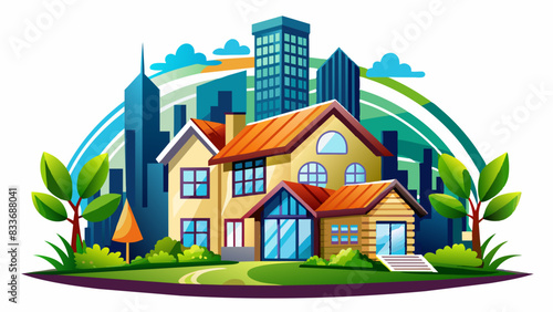 Exhibition Logo Concept, Logo Unit Abstract Vector Design