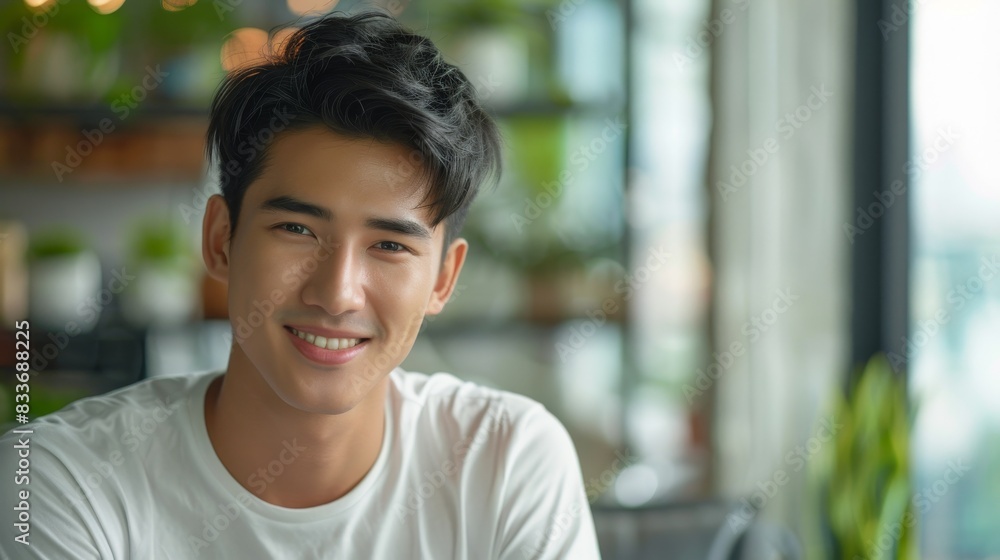 Portrait of a Smiling Asian Man Portrait of a Smiling Asian Man
